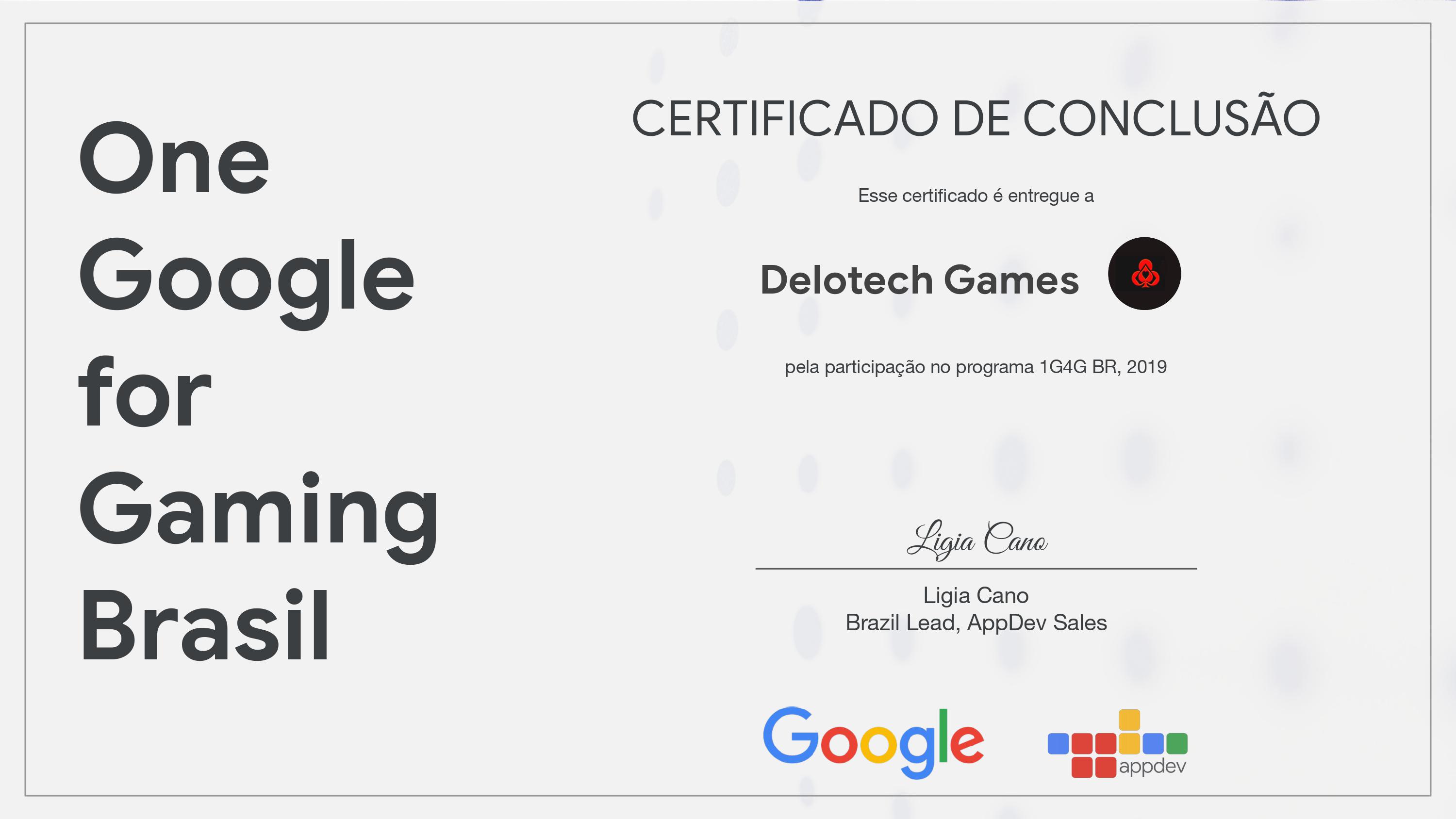 One Google for Gaming Brazil